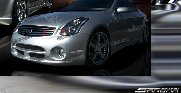 Custom Infiniti G35 Coupe Front Bumper  (2003 - 2007) - $550.00 (Part #IF-002-FB)